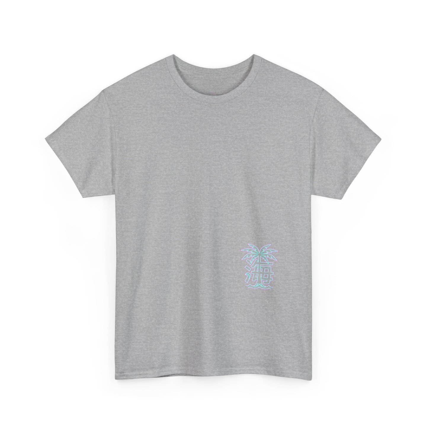 Vaporwave Japanese Surf T-Shirt — "未来の海" Retro Neon Aesthetic