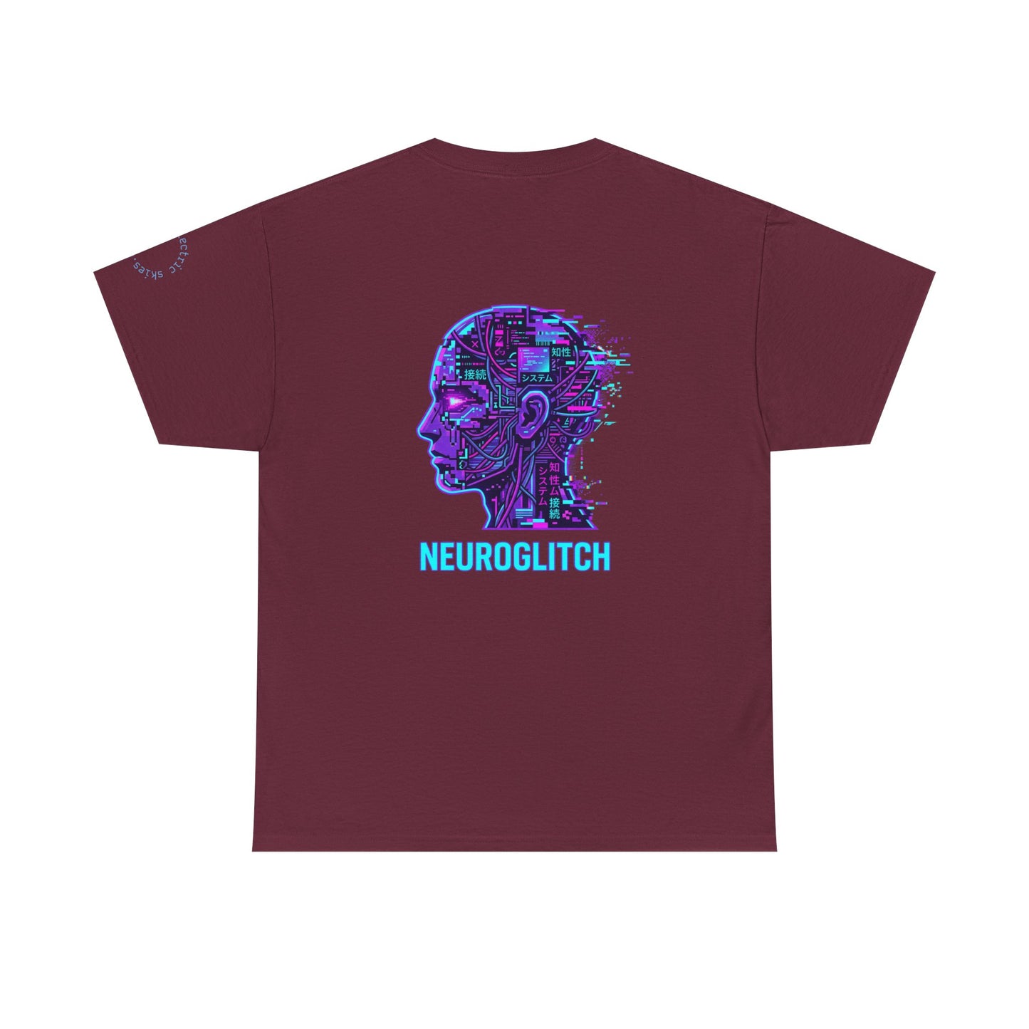 Neuroglitch Graphic Tee — Retro Futuristic Cyberpunk T-Shirt