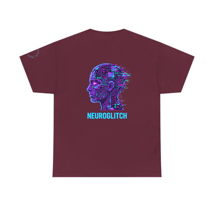 Neuroglitch Graphic Tee — Retro Futuristic Cyberpunk T-Shirt