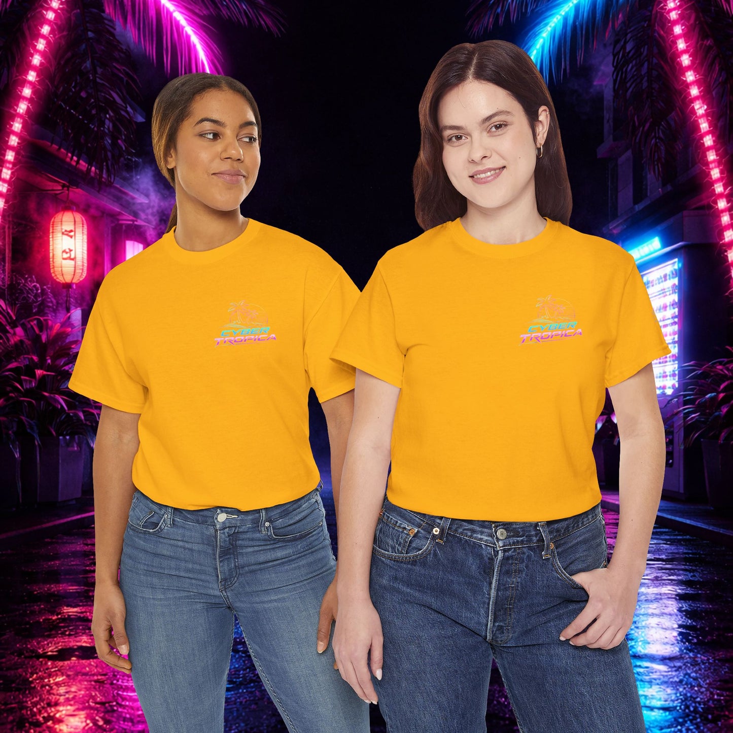 Neuroglitch Graphic Tee — Retro Futuristic Cyberpunk T-Shirt