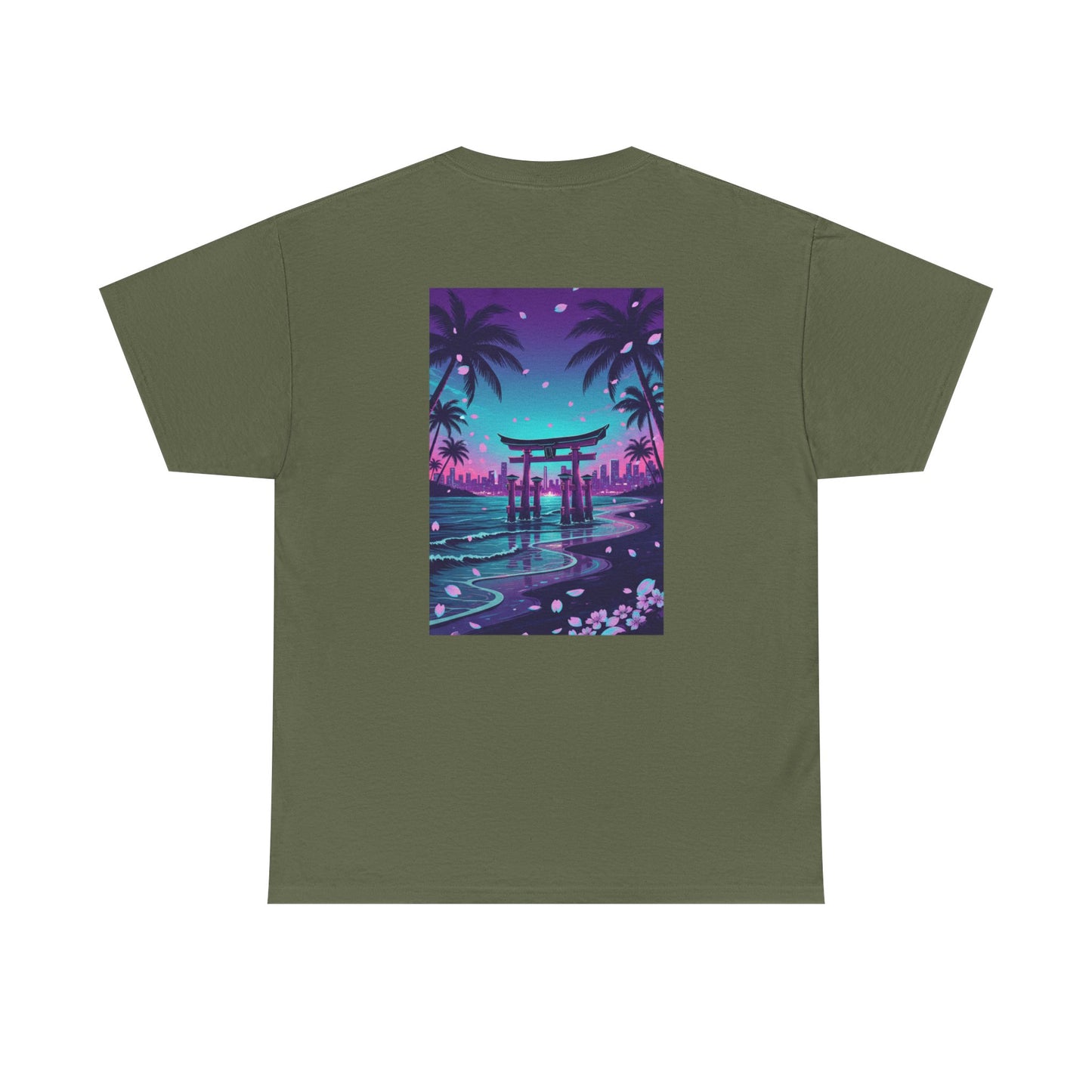 Tropical Beach Torii Gate T-Shirt
