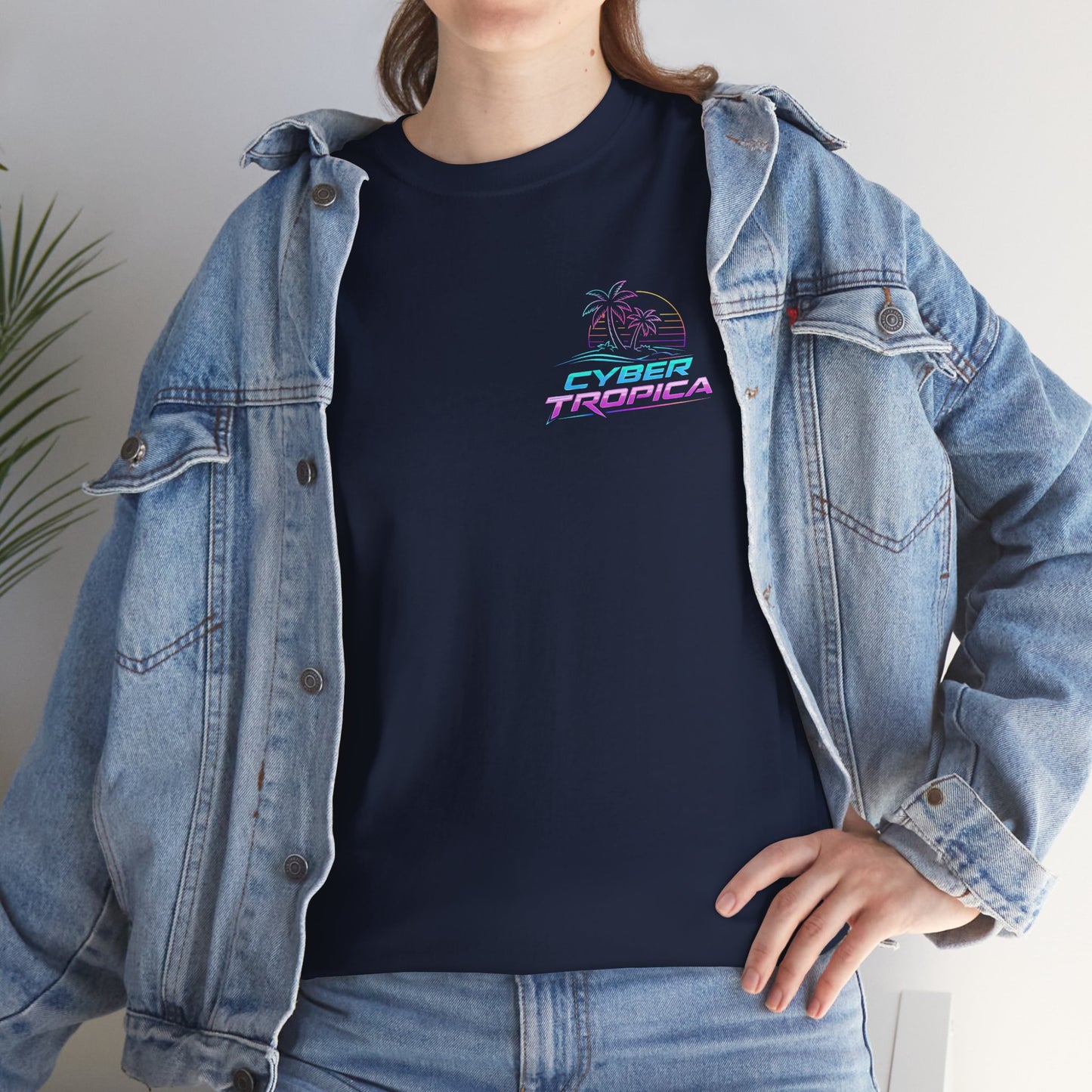 Retro Palm Tree Sunset T-Shirt — Vintage Tropical Beach Tee