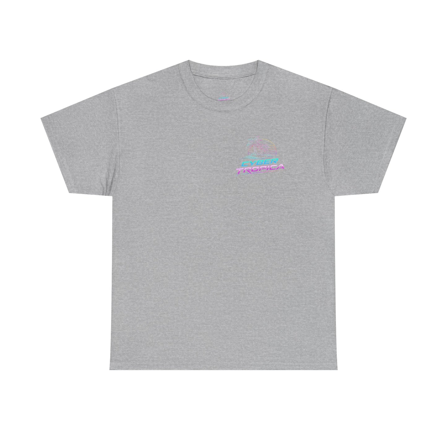 Retro Palm Tree Sunset T-Shirt — Vintage Tropical Beach Tee