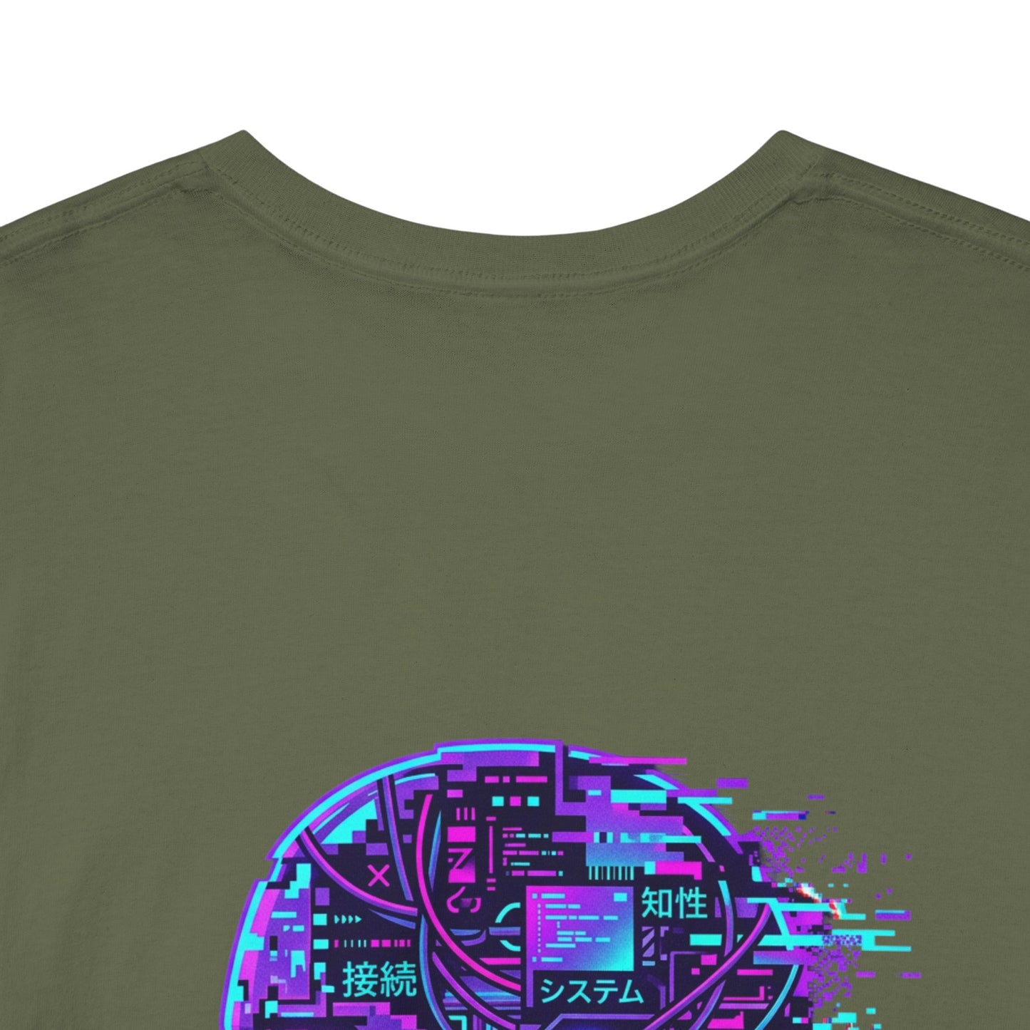 Neuroglitch Graphic Tee — Retro Futuristic Cyberpunk T-Shirt