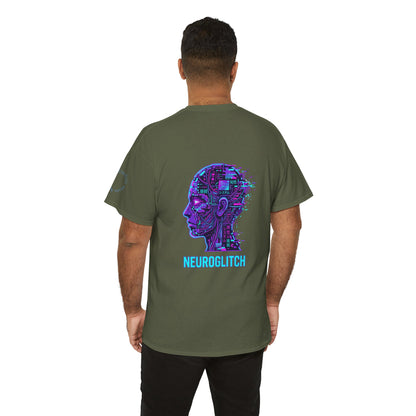 Neuroglitch Graphic Tee — Retro Futuristic Cyberpunk T-Shirt