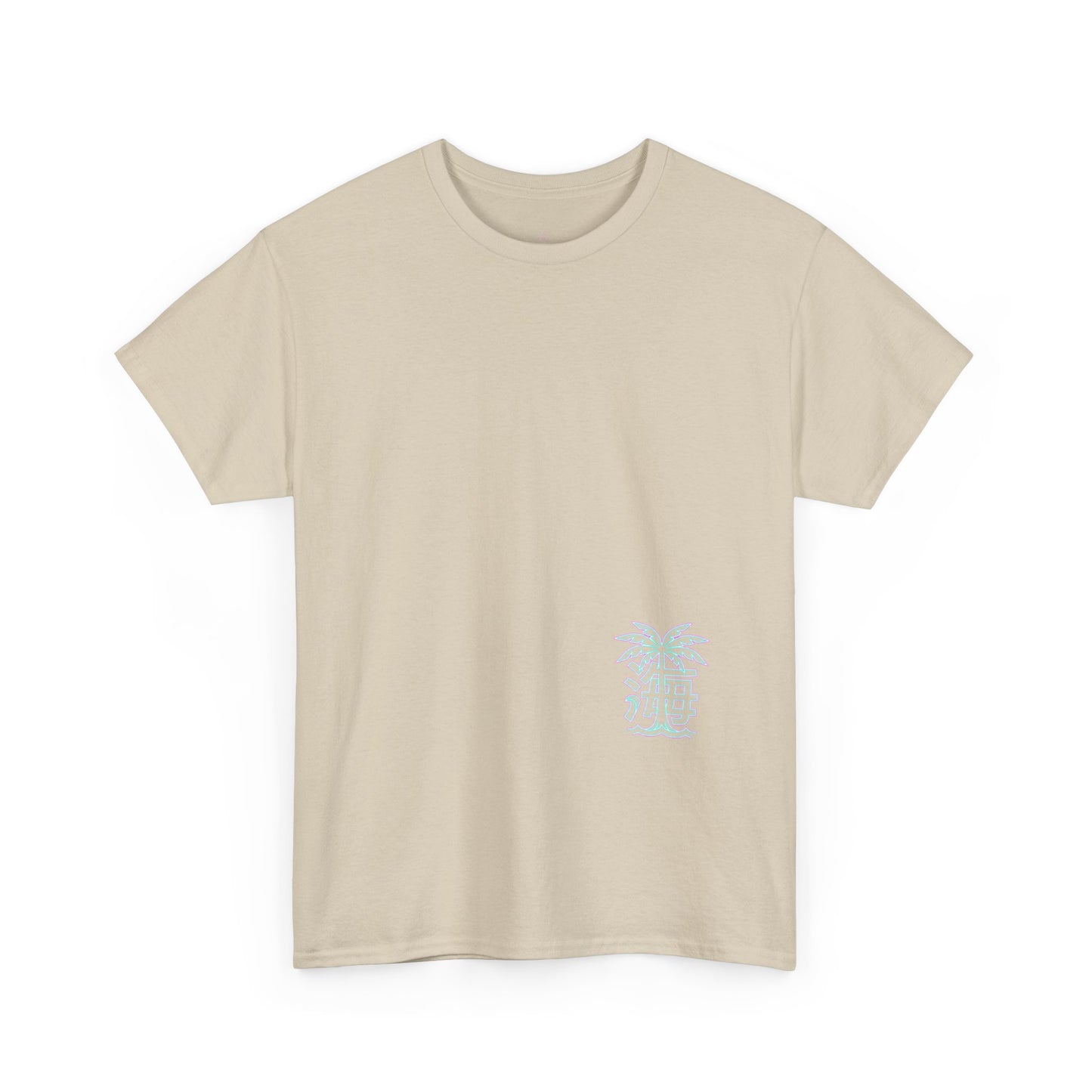 Vaporwave Japanese Surf T-Shirt — "未来の海" Retro Neon Aesthetic