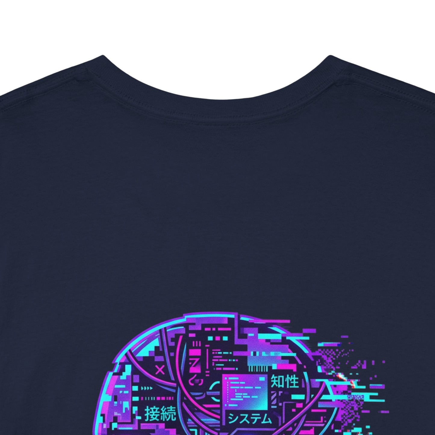 Neuroglitch Graphic Tee — Retro Futuristic Cyberpunk T-Shirt
