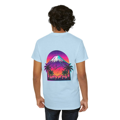 Retro Vaporwave Mt. Fuji T-Shirt — Vintage Japanese Mountain Tee