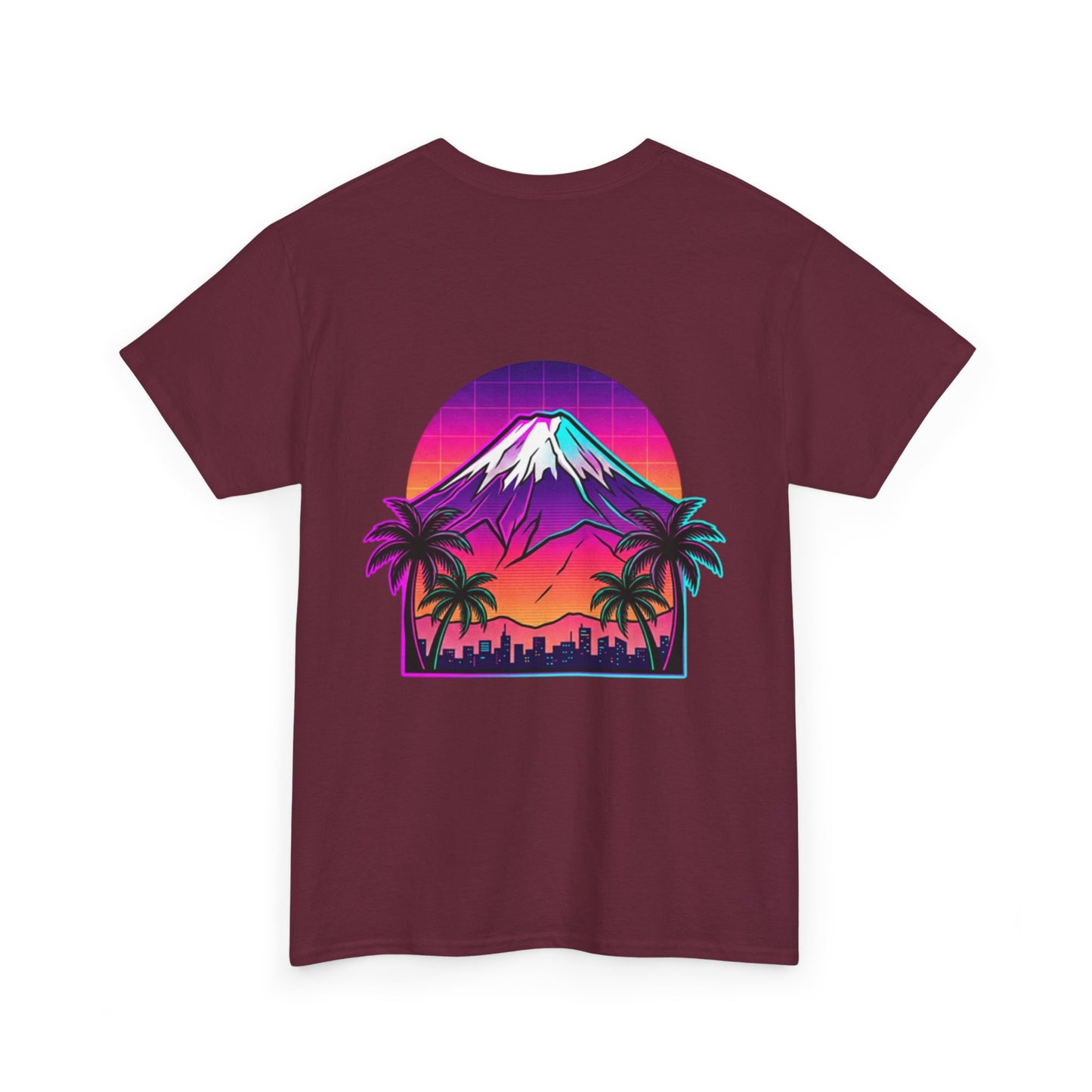 Retro Vaporwave Mt. Fuji T-Shirt — Vintage Japanese Mountain Tee