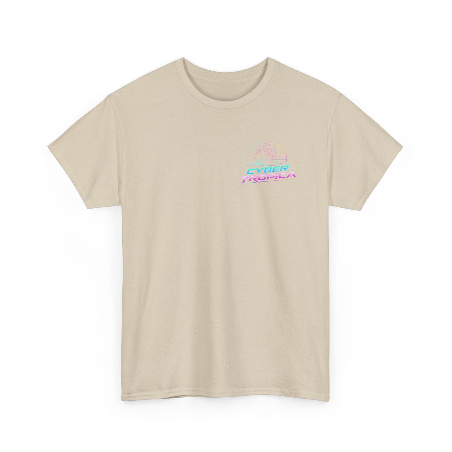Retro Palm Tree Sunset T-Shirt — Vintage Tropical Beach Tee