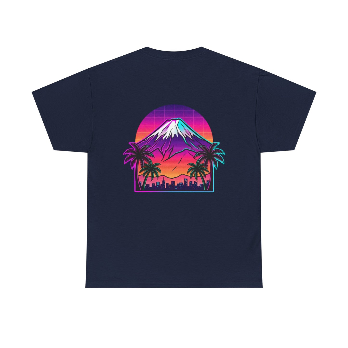 Retro Vaporwave Mt. Fuji T-Shirt — Vintage Japanese Mountain Tee