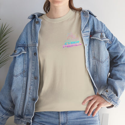 Retro Palm Tree Sunset T-Shirt — Vintage Tropical Beach Tee