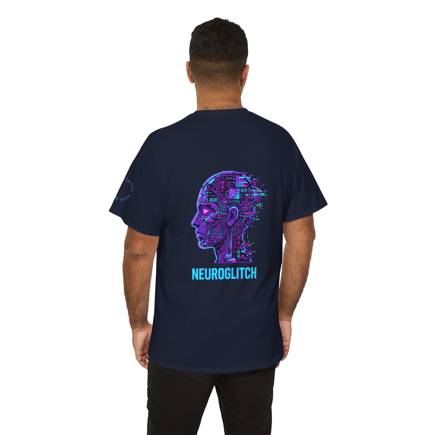 Neuroglitch Graphic Tee — Retro Futuristic Cyberpunk T-Shirt