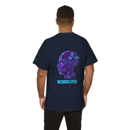 Neuroglitch Graphic Tee — Retro Futuristic Cyberpunk T-Shirt