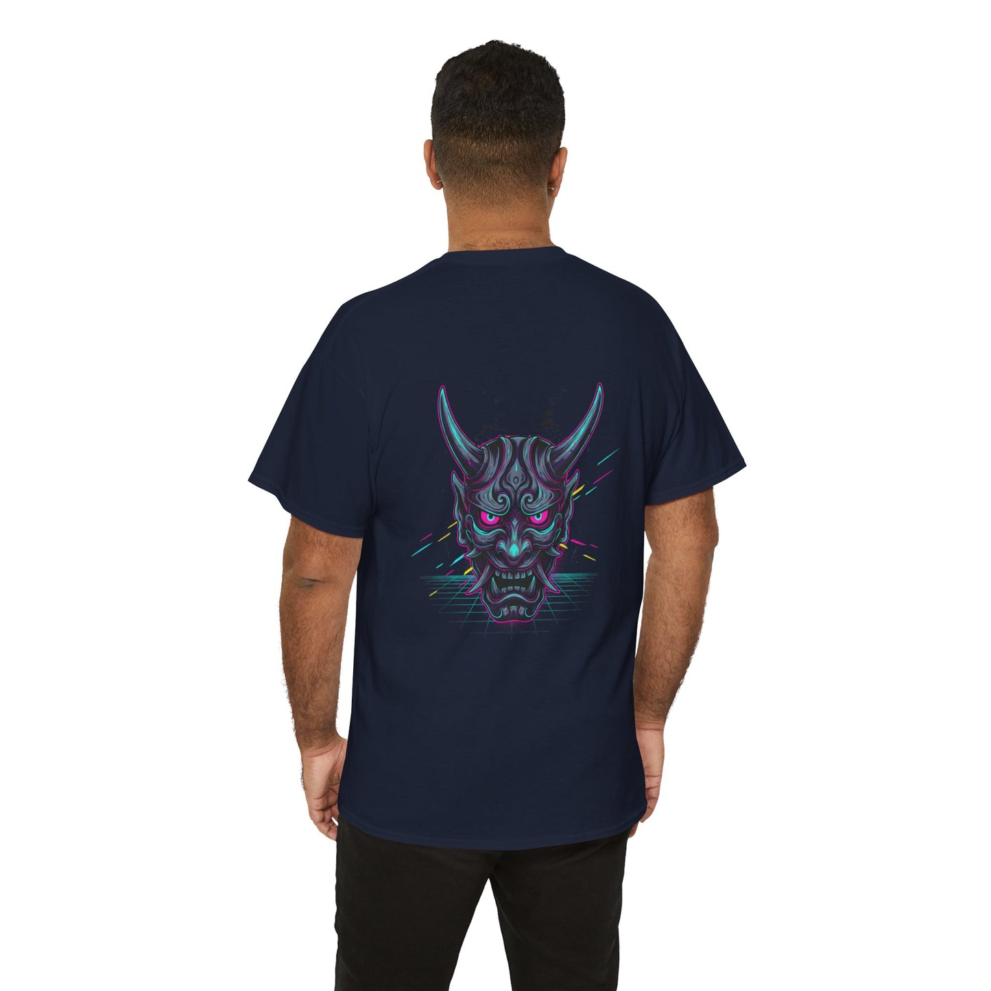 Japanese Oni Graphic T-Shirt — Demon Mask Mythic Tee