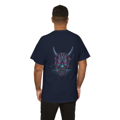 Japanese Oni Graphic T-Shirt — Demon Mask Mythic Tee