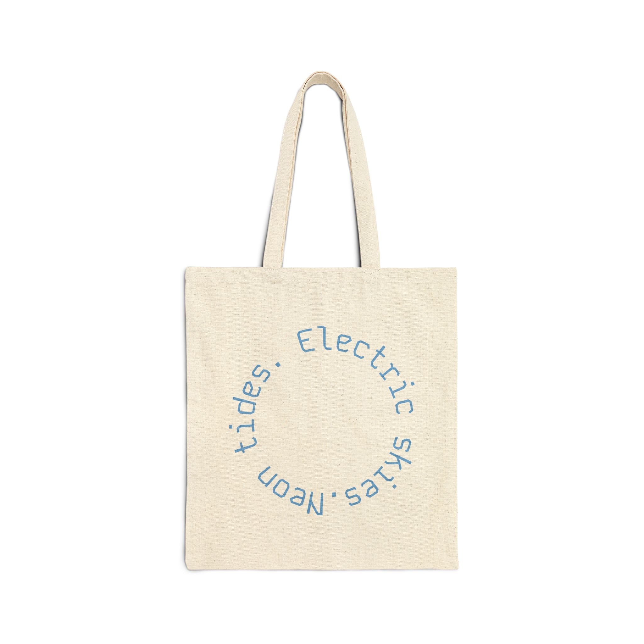 Geisha Sunset Tote Bag — Neon Palm Retro Canvas Tote