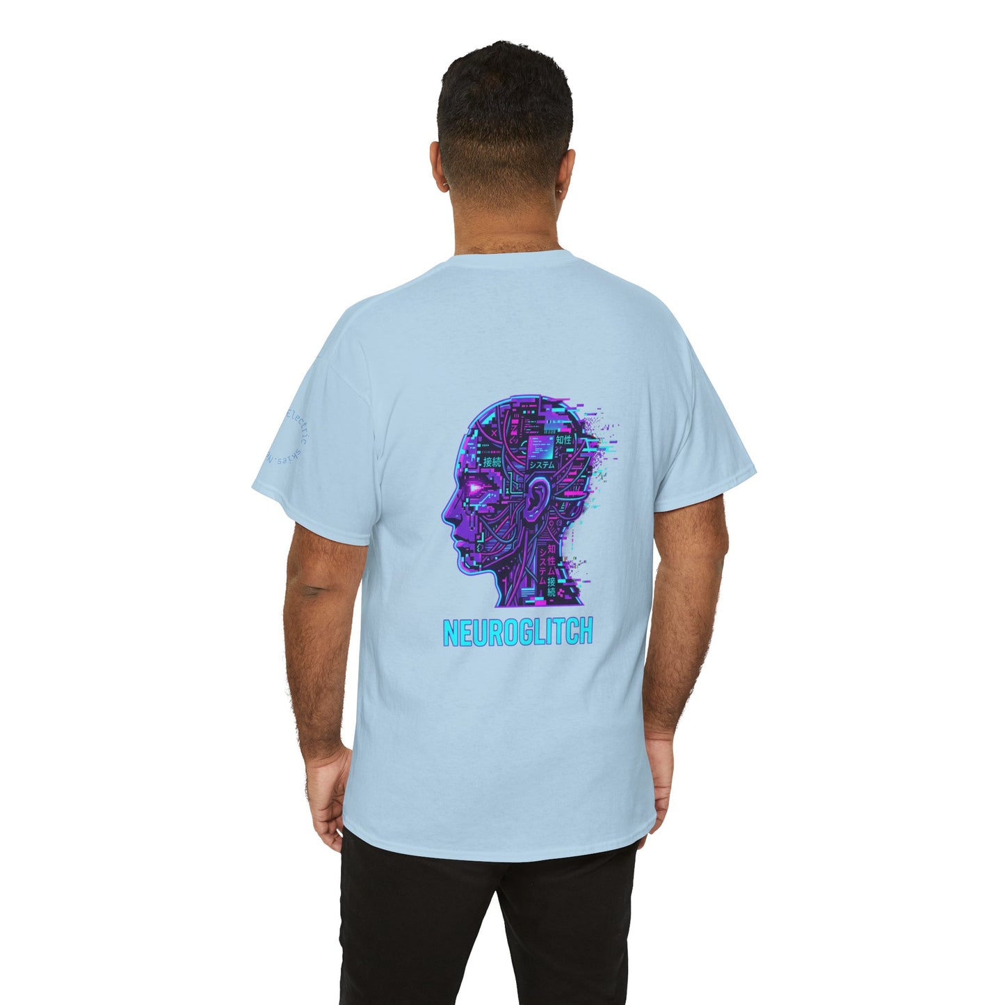 Neuroglitch Graphic Tee — Retro Futuristic Cyberpunk T-Shirt