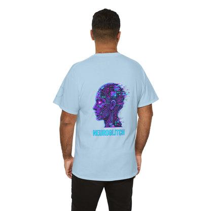 Neuroglitch Graphic Tee — Retro Futuristic Cyberpunk T-Shirt