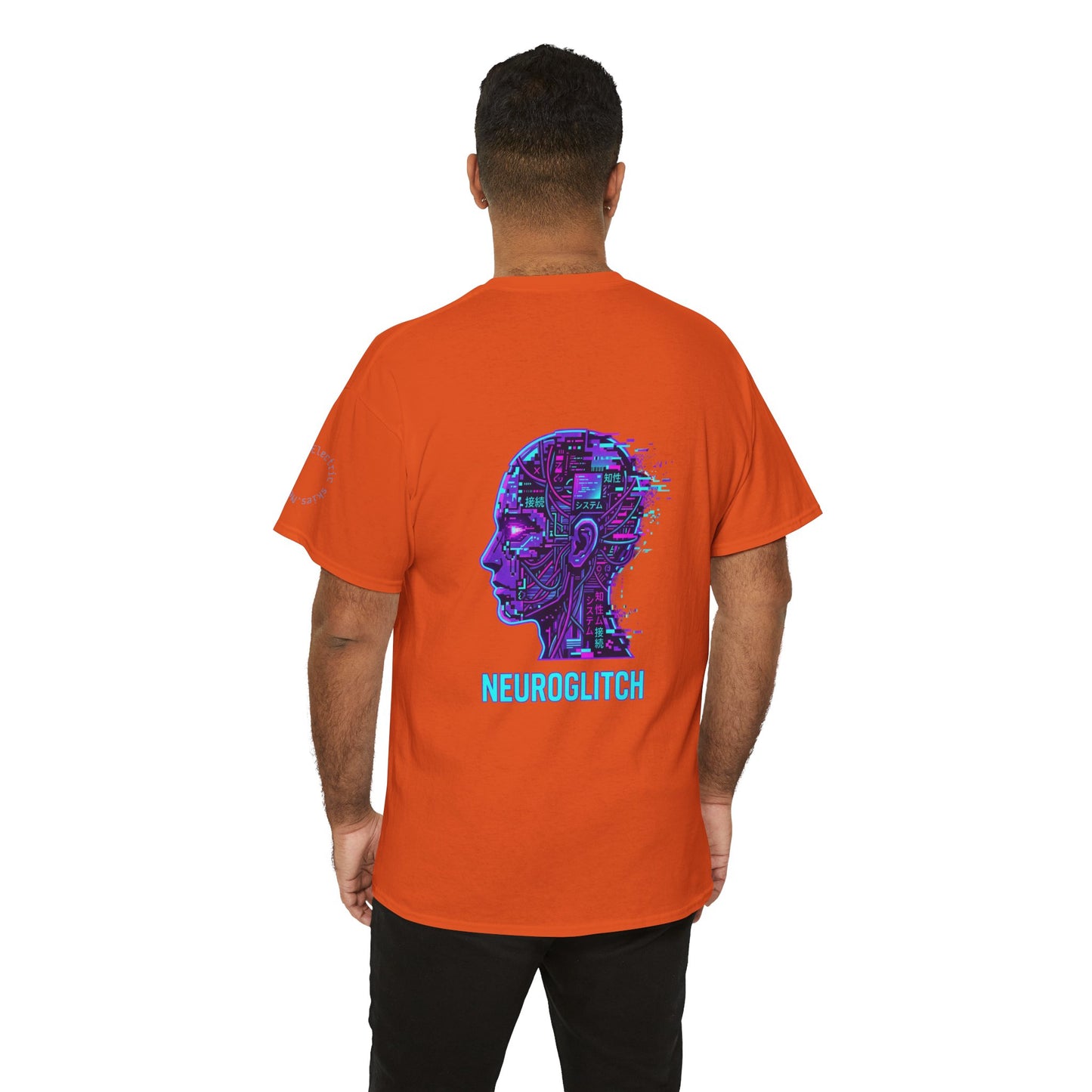 Neuroglitch Graphic Tee — Retro Futuristic Cyberpunk T-Shirt