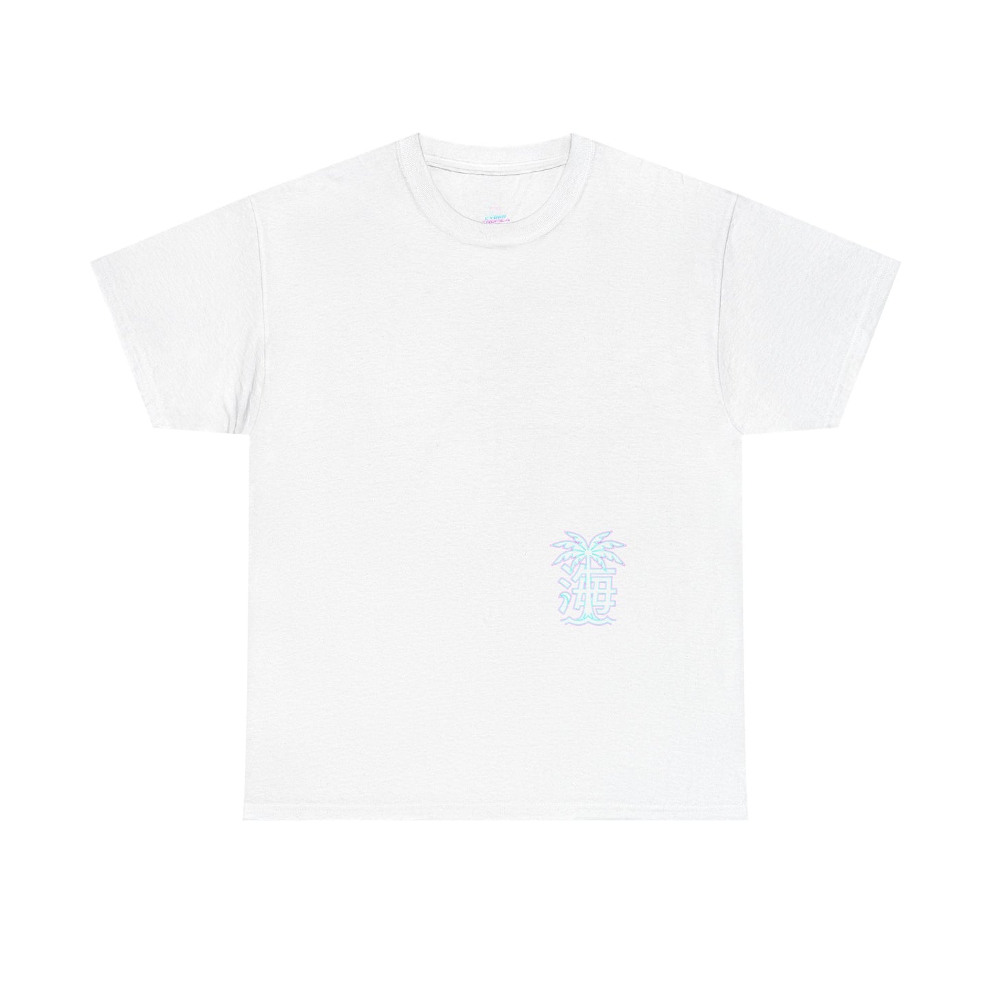 Vaporwave Japanese Surf T-Shirt — "未来の海" Retro Neon Aesthetic
