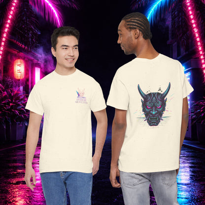 Japanese Oni Graphic T-Shirt — Demon Mask Mythic Tee
