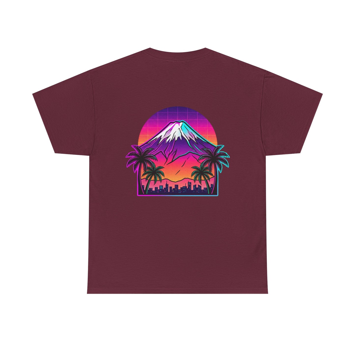 Retro Vaporwave Mt. Fuji T-Shirt — Vintage Japanese Mountain Tee