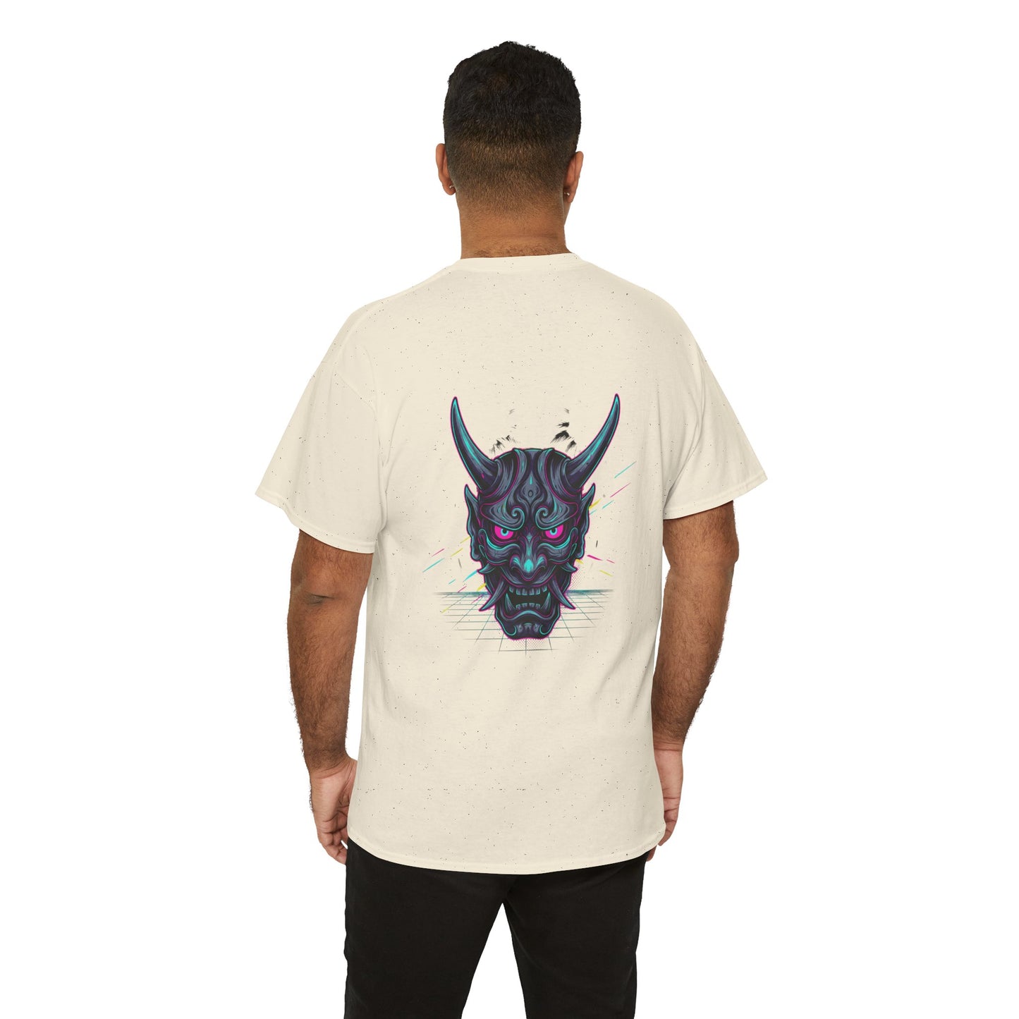 Japanese Oni Graphic T-Shirt — Demon Mask Mythic Tee