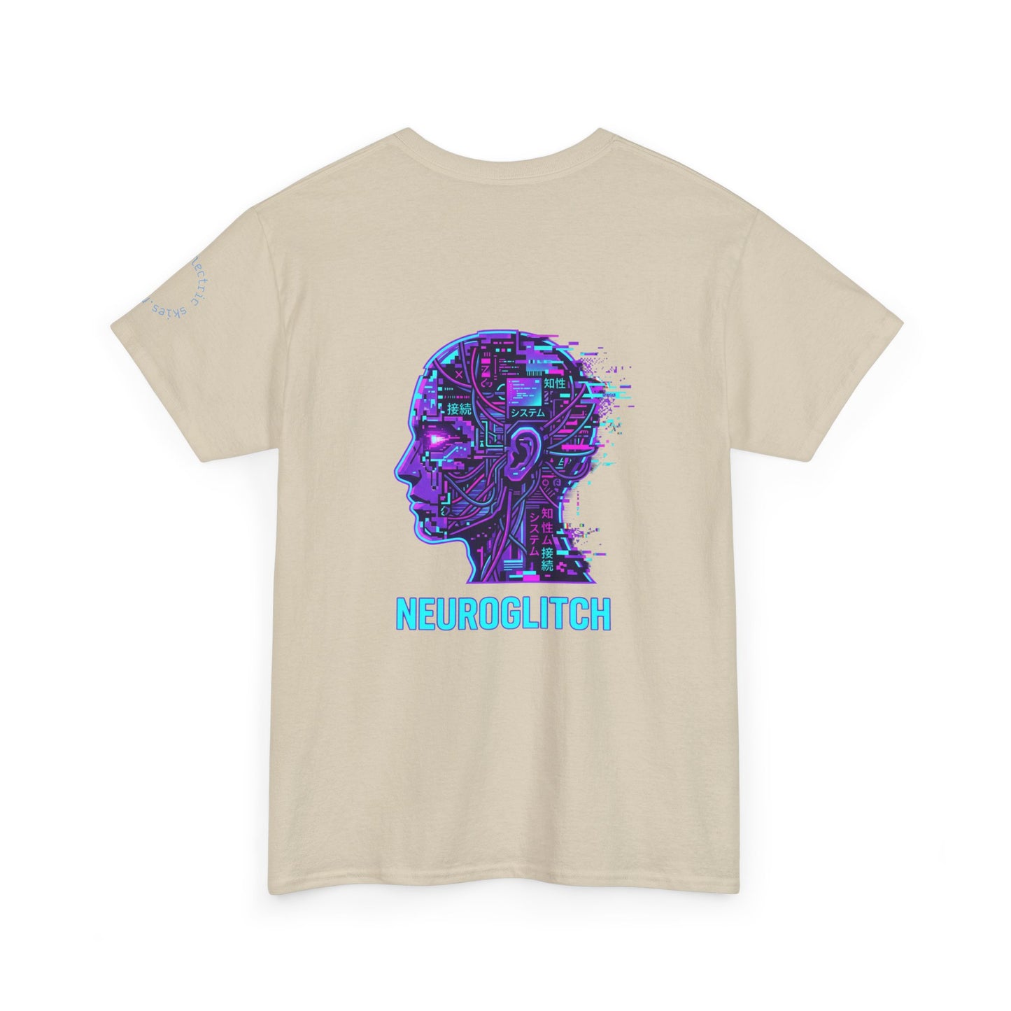 Neuroglitch Graphic Tee — Retro Futuristic Cyberpunk T-Shirt