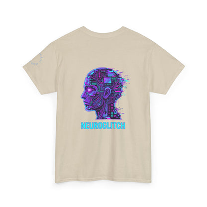 Neuroglitch Graphic Tee — Retro Futuristic Cyberpunk T-Shirt