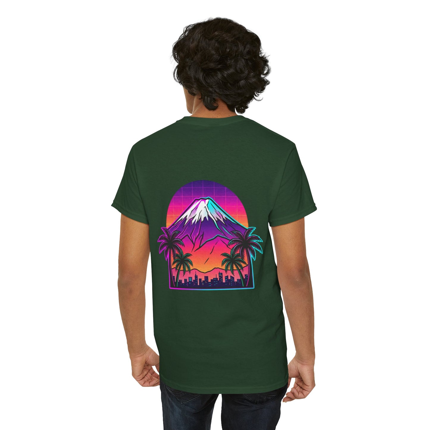 Retro Vaporwave Mt. Fuji T-Shirt — Vintage Japanese Mountain Tee