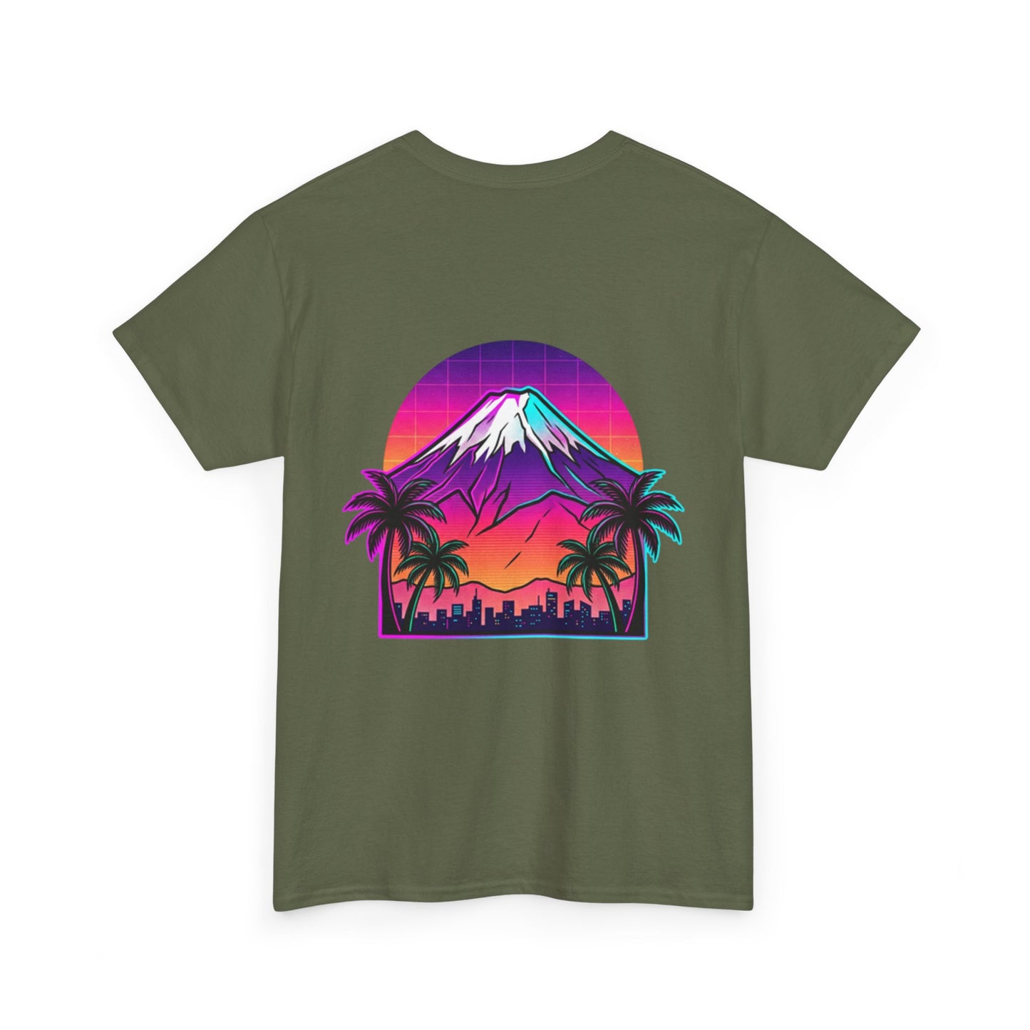 Retro Vaporwave Mt. Fuji T-Shirt — Vintage Japanese Mountain Tee