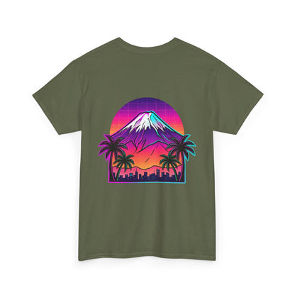 Retro Vaporwave Mt. Fuji T-Shirt — Vintage Japanese Mountain Tee