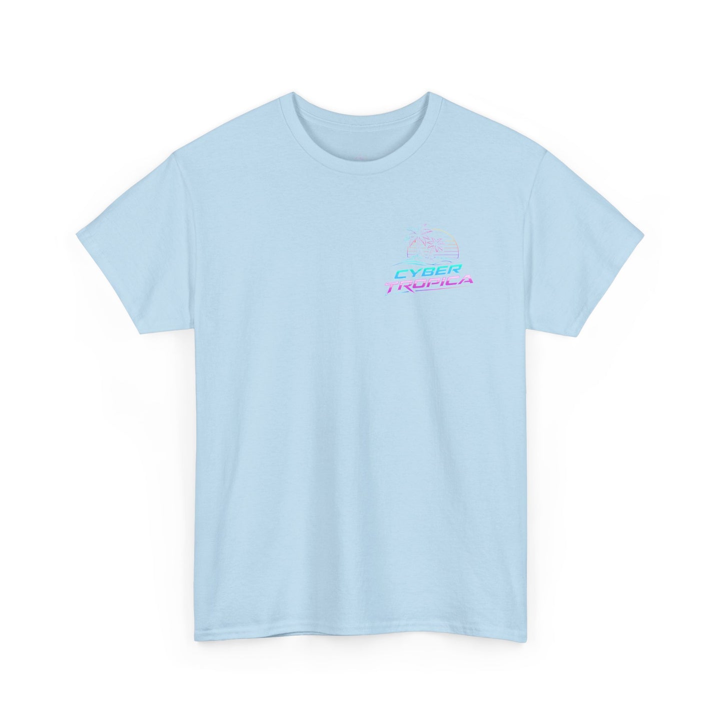 Retro Palm Tree Sunset T-Shirt — Vintage Tropical Beach Tee