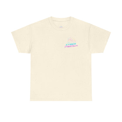 Retro Palm Tree Sunset T-Shirt — Vintage Tropical Beach Tee