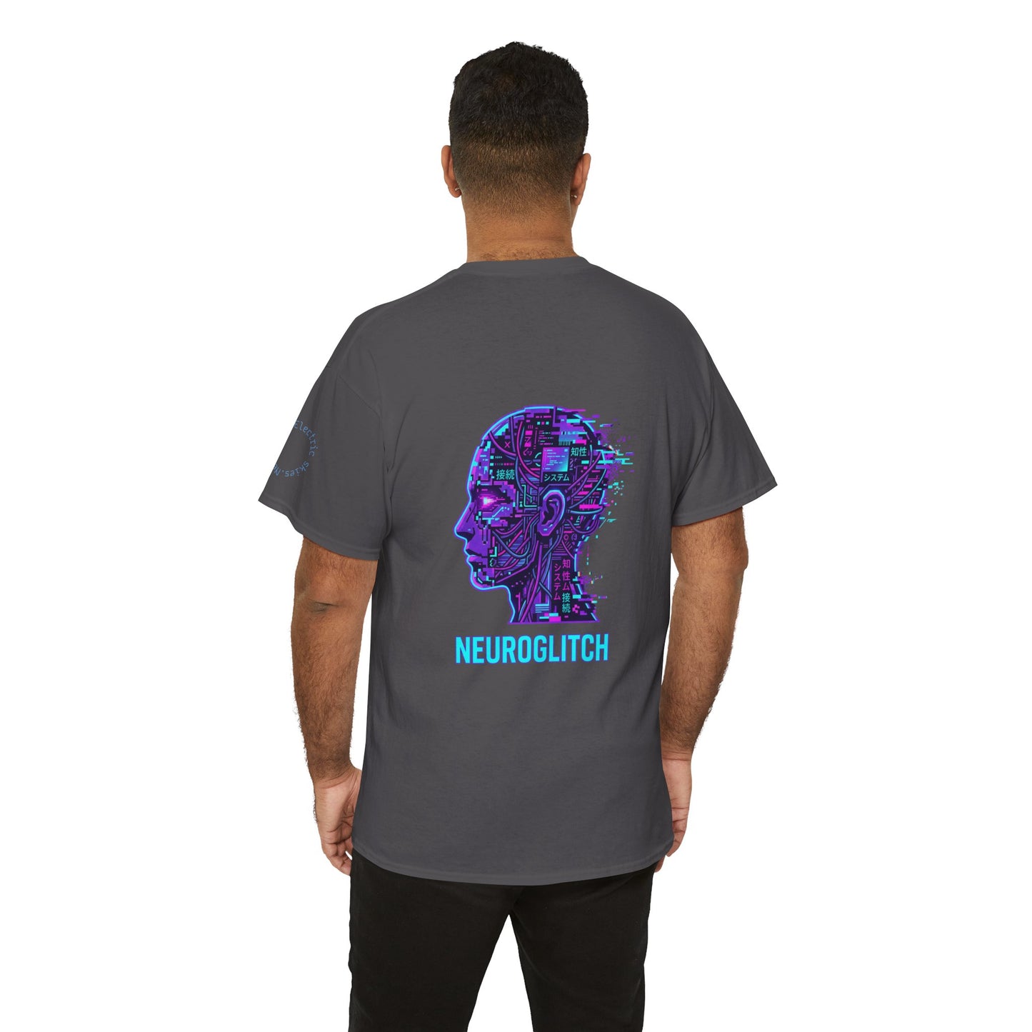 Neuroglitch Graphic Tee — Retro Futuristic Cyberpunk T-Shirt