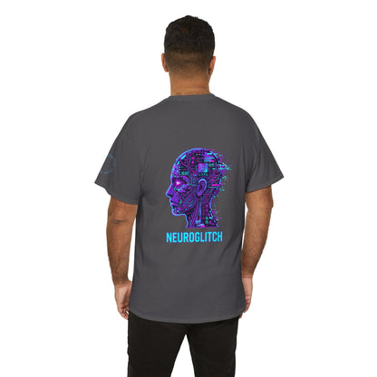 Neuroglitch Graphic Tee — Retro Futuristic Cyberpunk T-Shirt