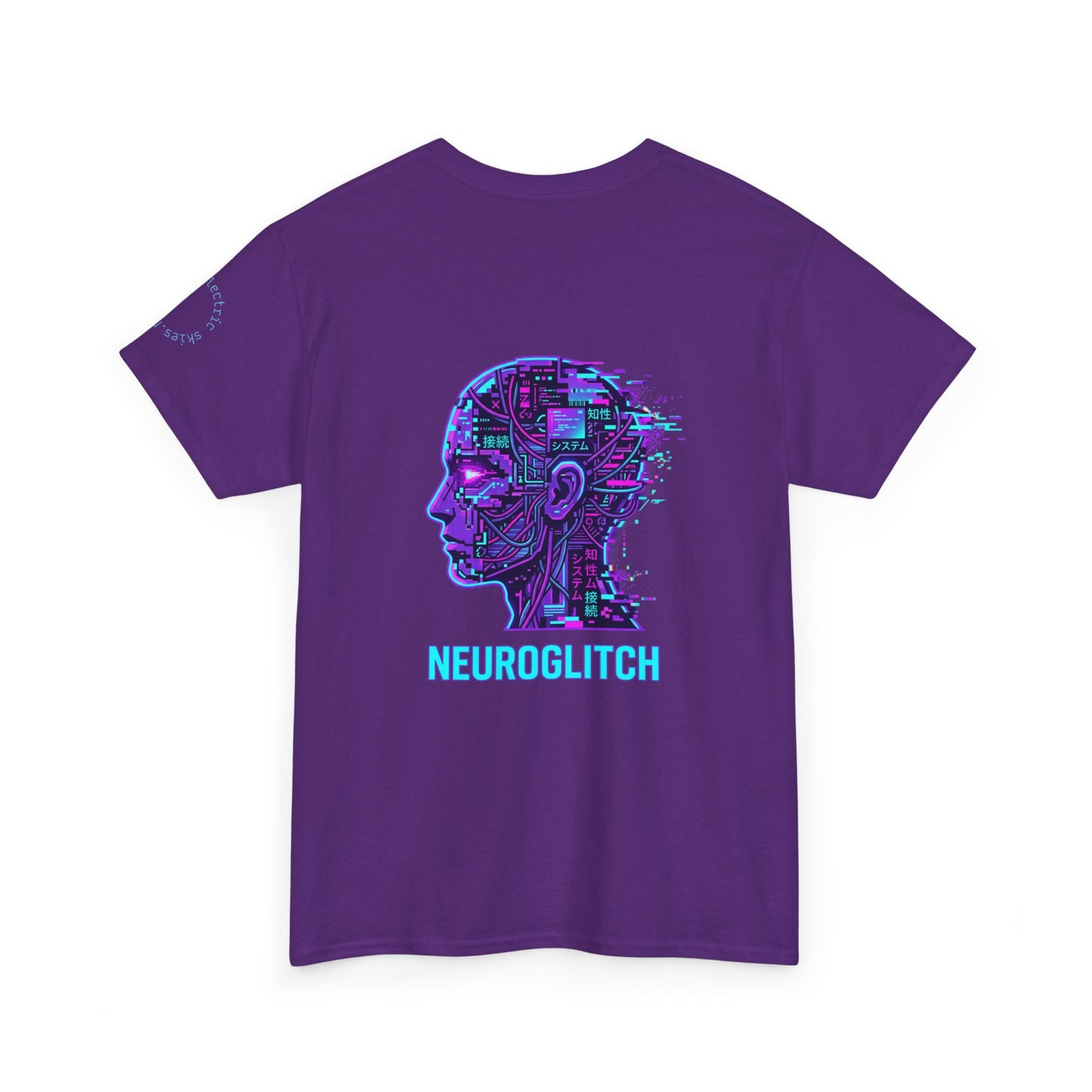 Neuroglitch Graphic Tee — Retro Futuristic Cyberpunk T-Shirt