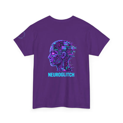 Neuroglitch Graphic Tee — Retro Futuristic Cyberpunk T-Shirt