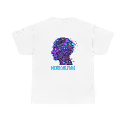 Neuroglitch Graphic Tee — Retro Futuristic Cyberpunk T-Shirt