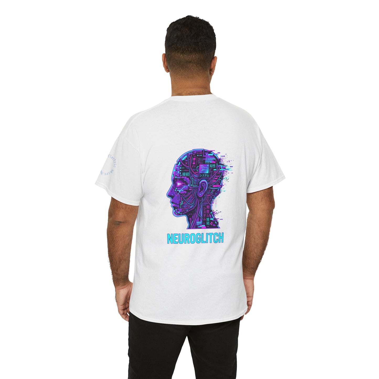 Neuroglitch Graphic Tee — Retro Futuristic Cyberpunk T-Shirt