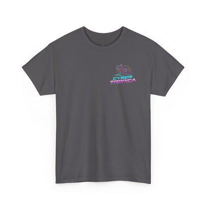 Retro Palm Tree Sunset T-Shirt — Vintage Tropical Beach Tee