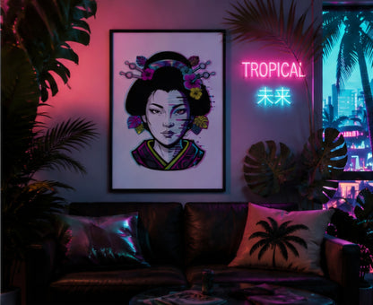 Cyber Geisha Print