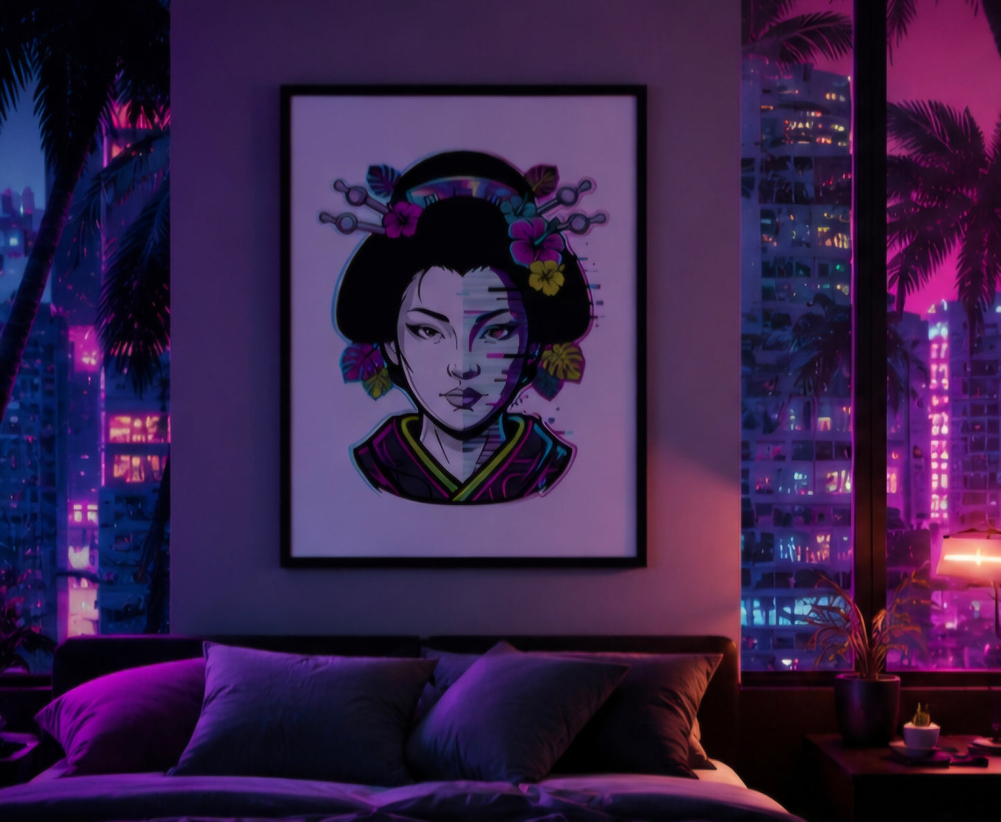 Cyber Geisha Print