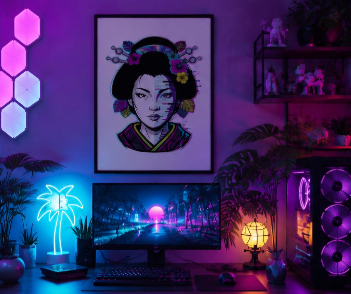 Cyber Geisha Print